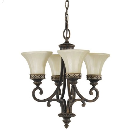 Feiss Drawing Room 4 Arm Chandelier