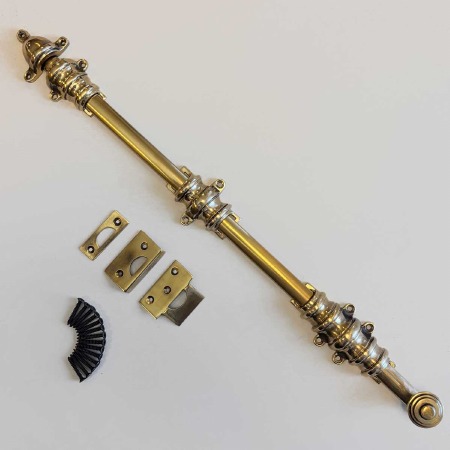 Dutch Door Bolt 18"/450mm Renovated Brass