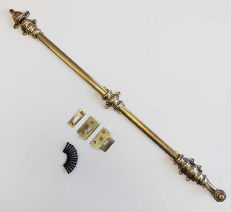 Dutch Door Bolt 24"/600mm Renovated Brass