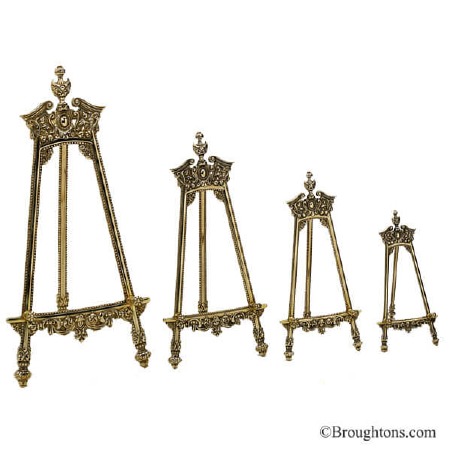 Barocco Easel 42cm Polished Brass