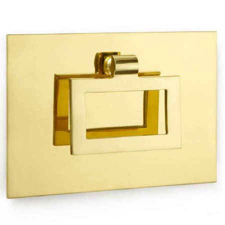 Edinburgh Front Door Handle Small Polished Brass Unlacquered