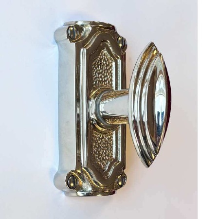 Edwardian Door Knob 2501 LH Polished Nickel