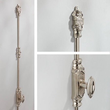 Edwardian Espagnolette Bolt Polished Nickel