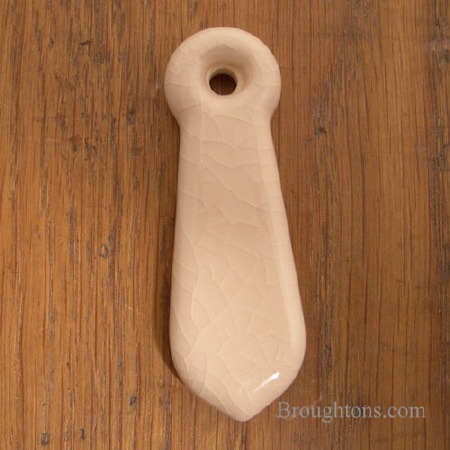 Porcelain Escutcheon Cream Crackle