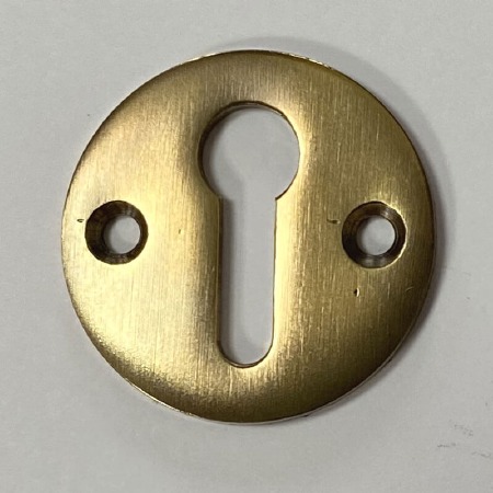 Aston Circular Escutcheon Antique Brass Unlacquered - Broughtons ...