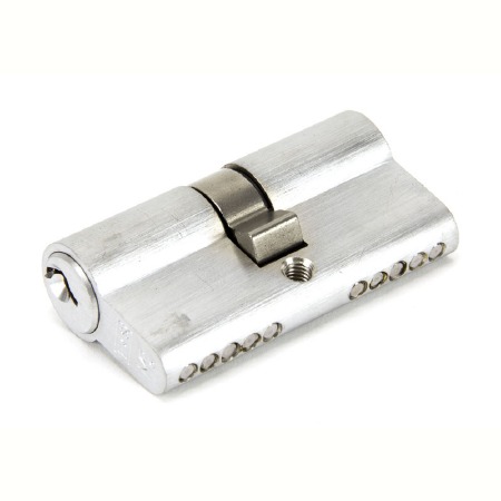 From The Anvil Euro Lock Cylinder 30/30 Satin Chrome Key Alike