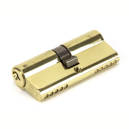 From The Anvil Euro Lock Cylinder 35/35 Polished Brass Key Alike