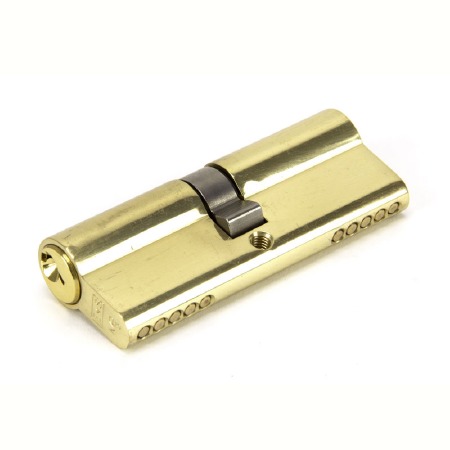 From The Anvil Euro Lock Cylinder 40/40 Polished Brass Key Alike