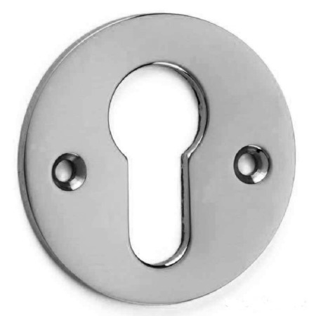 Euro Lock Escutcheon Polished Chrome