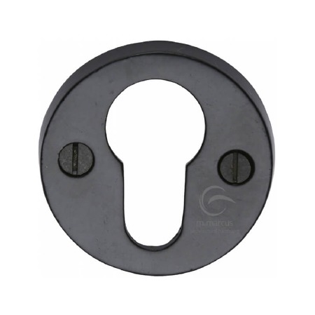 Heritage Euro Profile Escutcheon FB556 Black Iron Rustic