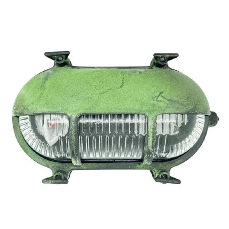 Eyelid Outdoor Bulkhead Light Verdigris