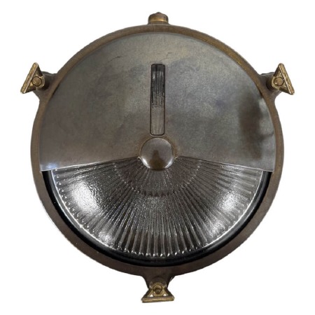 Eyelid Porthold Bulkhead Light Antique Brass