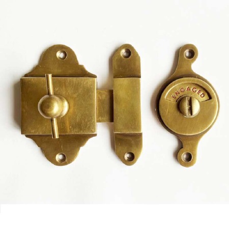 Falken Privacy Indicator Bolt - Antique Satin Brass
