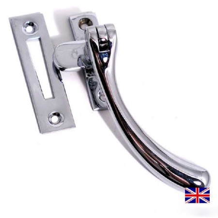 Aston Pear Drop Window Handle Polished Chrome