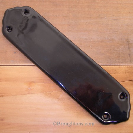 Porcelain Finger Plate Black