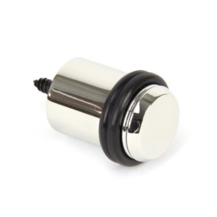 From The Anvil Period Floor Mounted Door Stop Polished Nickel