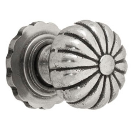 From The Anvil Flower Mortice Door Knobs Natural Smooth
