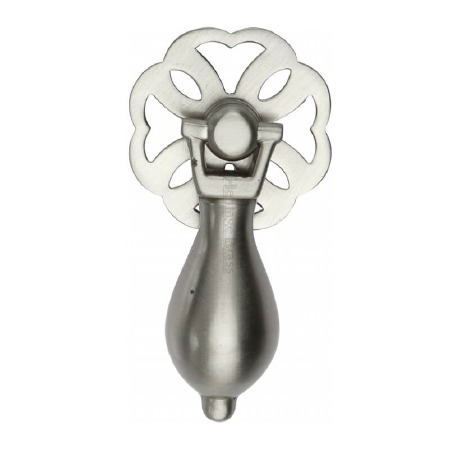Heritage Cabinet Flower Drop Handle V5025 Satin Nickel