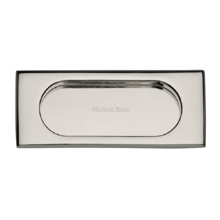 Heritage Flush Pull Handle C1850 105 Polished Nickel