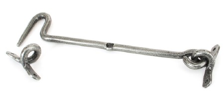 From The Anvil Forged Cabin Hook 8" Pewter