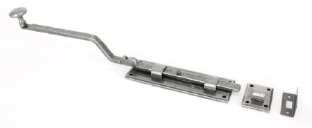 From The Anvil French Door Bolt 6" Pewter