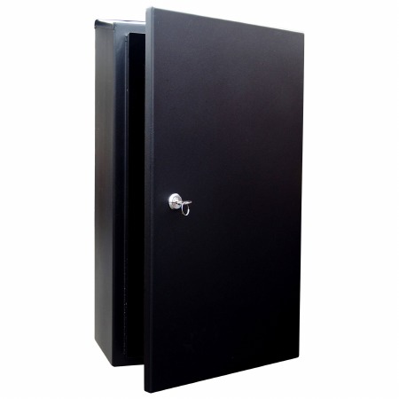 Gate or Railings Post Box Black