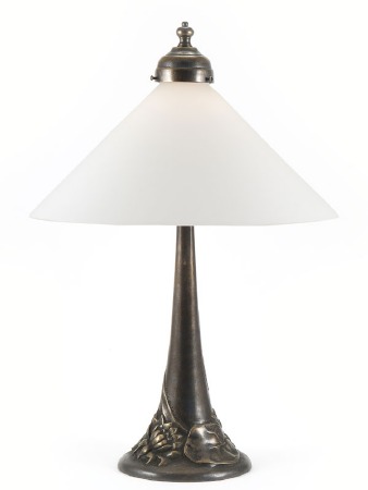 Small Floral Art Nouveau Table Lamp