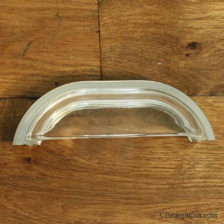 Glass Cup Drawer Pull Handle Nickel Large