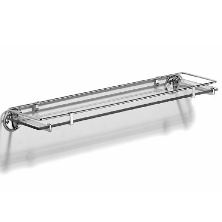 Samuel Heath N2113 Small Glass Shelf Polished Chrome