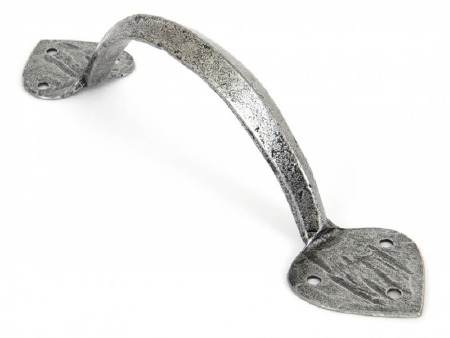 From The Anvil 8" Gothic D Pull Handle Pewter Patina