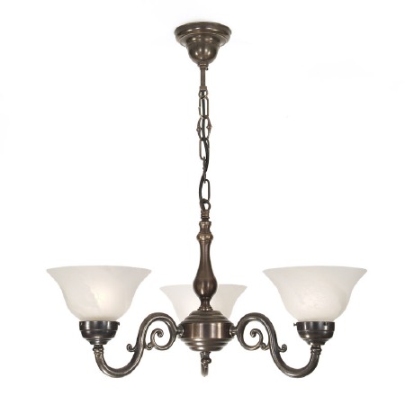 Grande Medium 3 Arm Chandelier