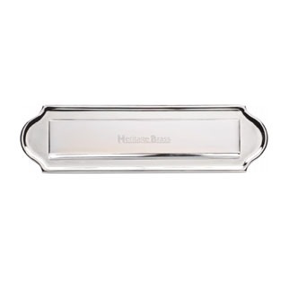 Heritage V843 Gravity Letterplate 280mm Polished Chrome 280mm