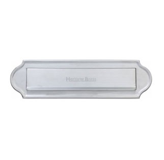 Heritage V843 Gravity Letterplate 280mm Satin Chrome 280mm