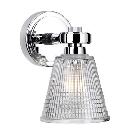 Elstead Gunnislake Bathroom Wall Lt Polished Chrome