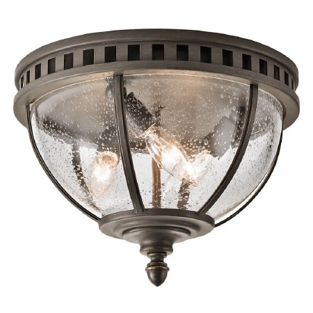 Kichler Halleron Flush Porch Ceiling Light