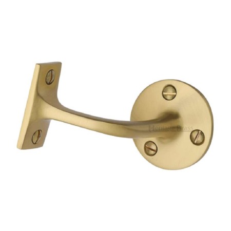 Heritage Handrail Bracket V1030 2 1/2" Satin Brass