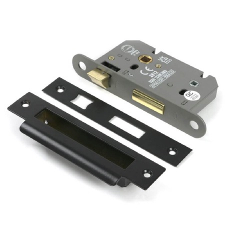 From The Anvil Heavy Duty Bathroom Mortice Lock 2.5" Black