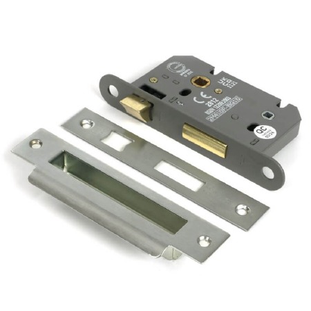 From The Anvil Heavy Duty Bathroom Mortice Lock 2.5" Stainless Steel