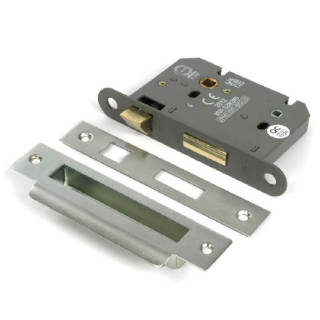 From The Anvil Heavy Duty Bathroom Mortice Lock 3" Stainless Steel