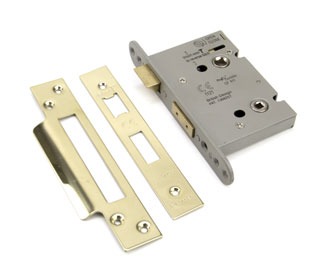 From The Anvil Heavy Duty Bathroom Mortice Lock 3" PVD Brass