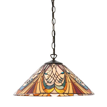 Interiors 1900 Hector Medium Tiffany Ceiling Light Pendant