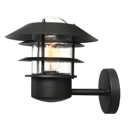 Elstead Helsingor Wall Lantern Black