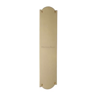 Heritage Shaped Fingerplate S640 Polished Brass