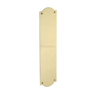 Heritage Shaped Fingerplate S640 Satin Brass