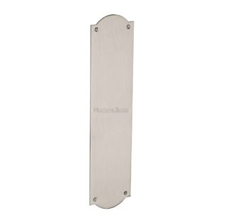 Heritage Shaped Fingerplate S640 Satin Nickel