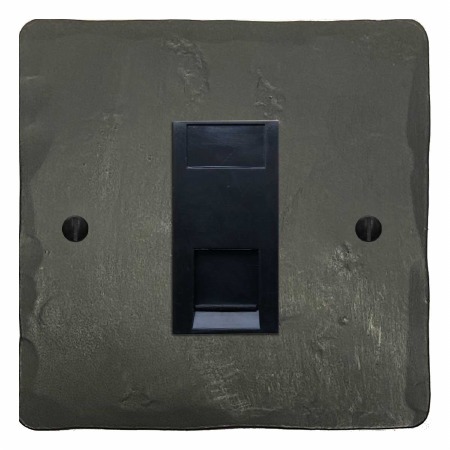 Hand Forged Telephone Socket Secondary Anthracite