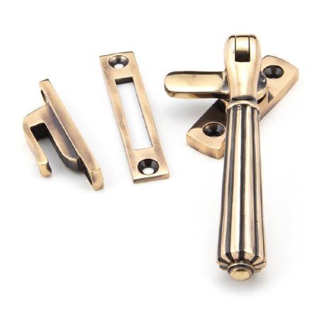 From The Anvil Hinton Window Handle Locking Polished Bronze
