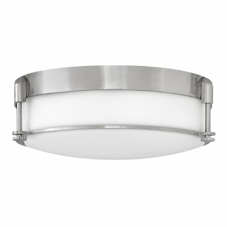 Elstead Colbin Bathroom Flush Light Medium Brushed Nickel