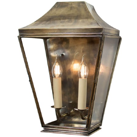 Knightsbrigde Half Large Lantern Renovated Brass