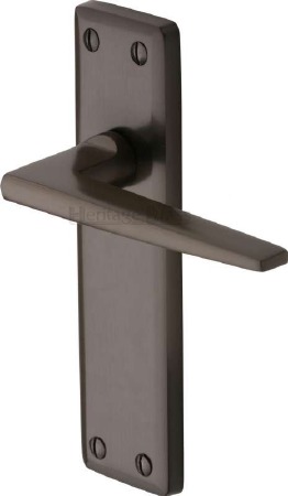 Heritage Kendal Latch Door Handles KEN6810 Matt Bronze